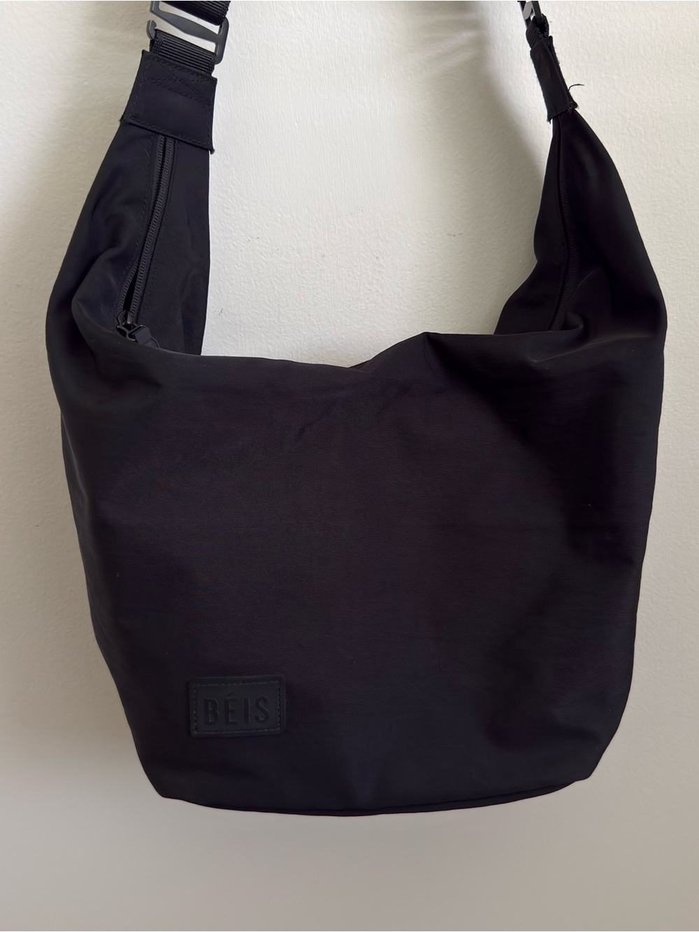 BEIS Black Canvas Crescent Catchall Shoulder Bag - Picture 2 of 3